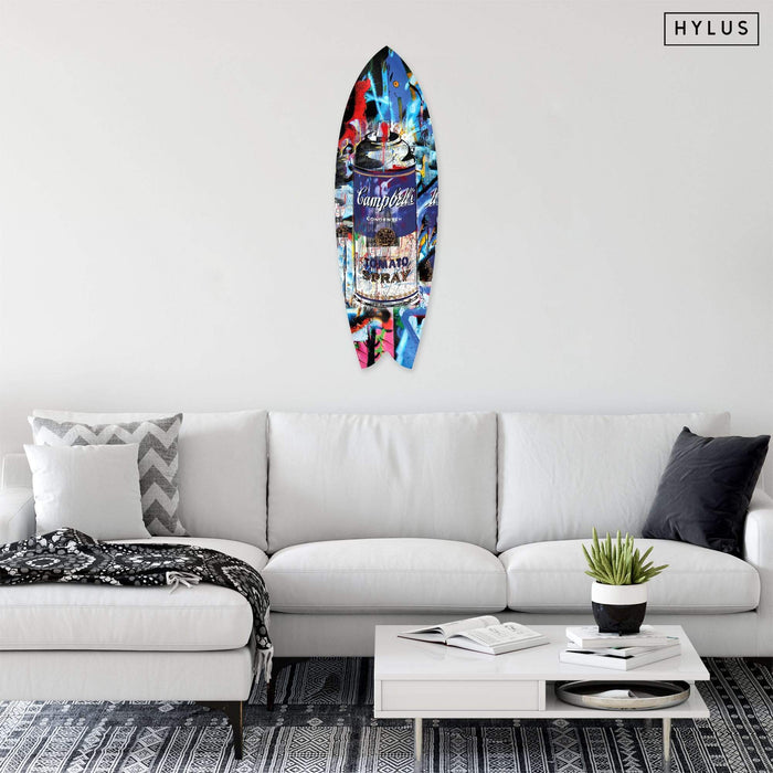 Tomato Spray Purple Surfboard