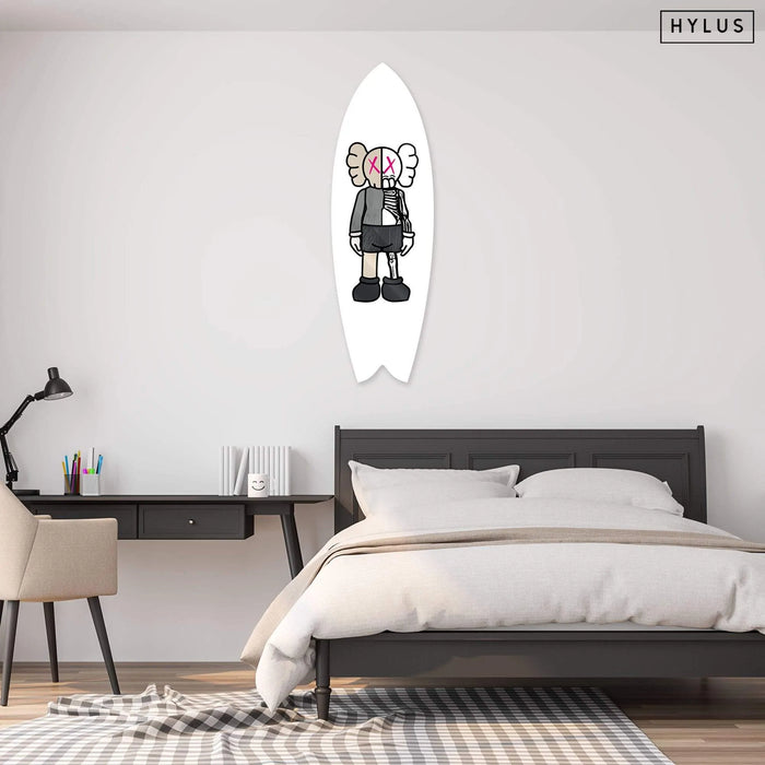 Buddy White Pink Surfboard