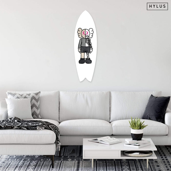 Buddy White Pink Surfboard