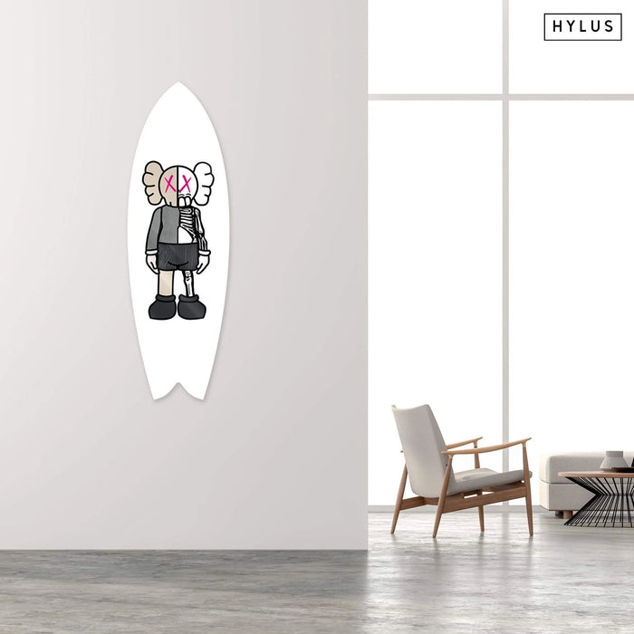 Buddy White Pink Surfboard