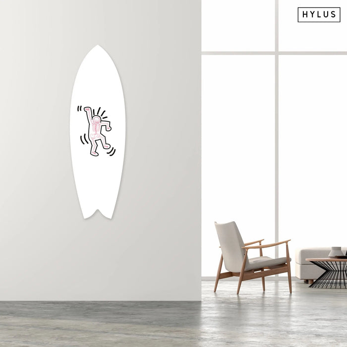 Skeleton Pink Surfboard