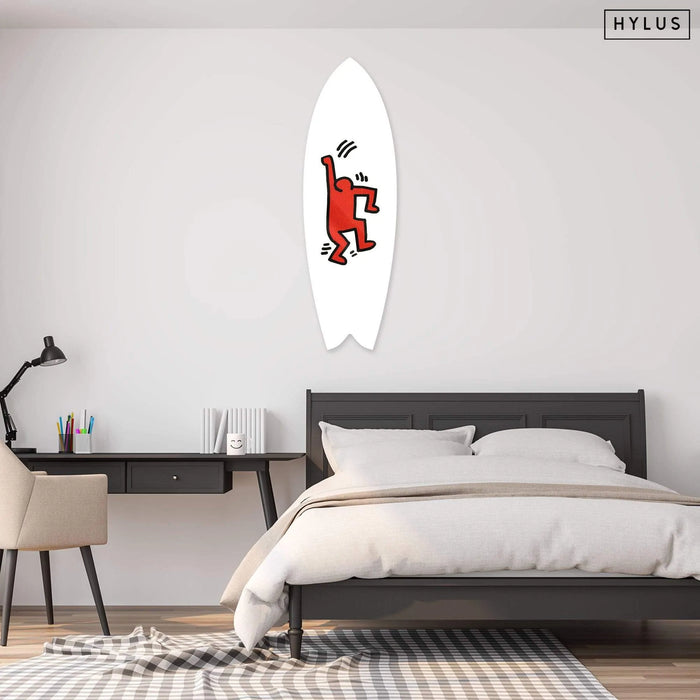 Joyful Red Surfboard