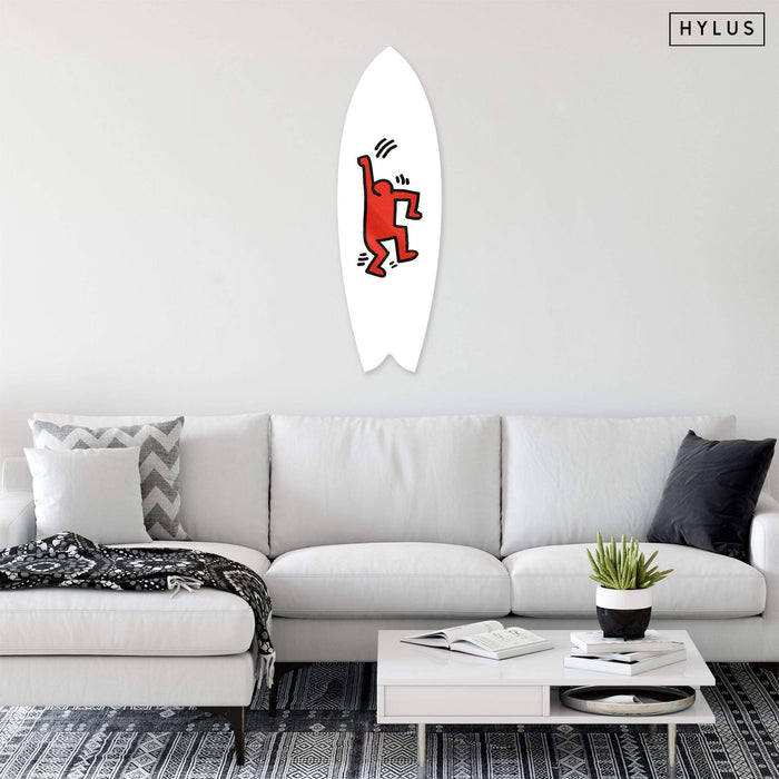 Joyful Red Surfboard
