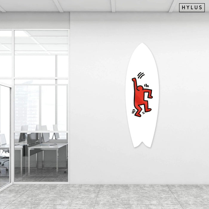 Joyful Red Surfboard