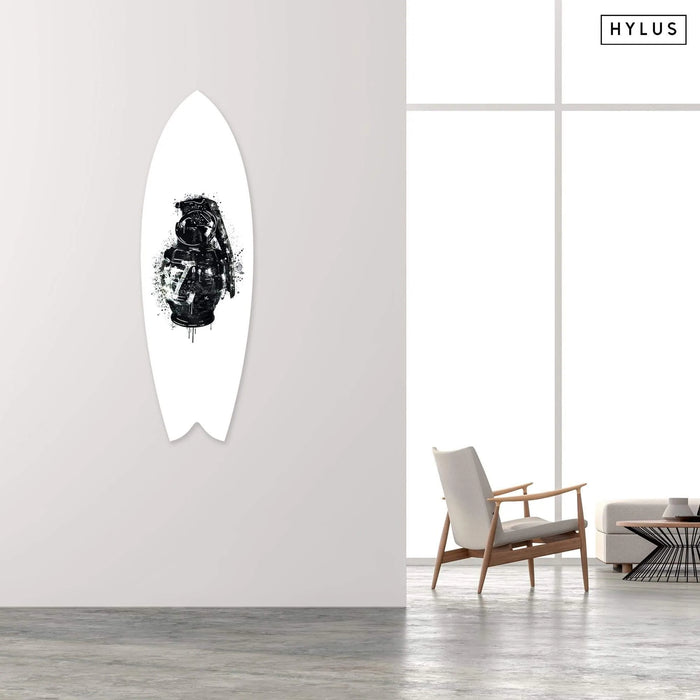 Luxury Grenade Black Surfboard