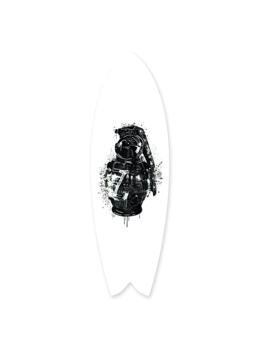 Luxury Grenade Black Surfboard