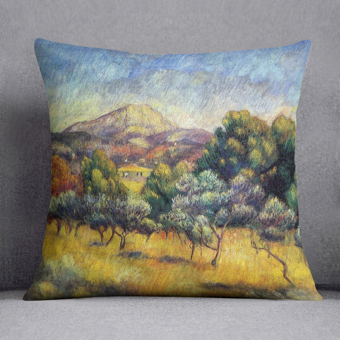 Sainte Vicoria Mountain by Renoir Cushion