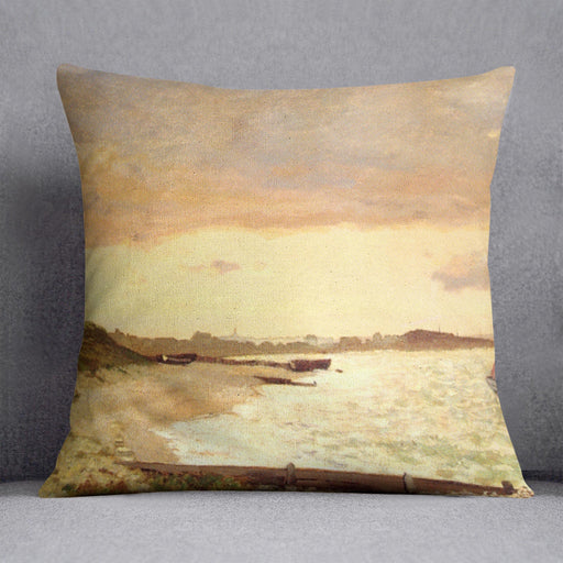 Seaside at Sainte Adresse by Monet Cushion