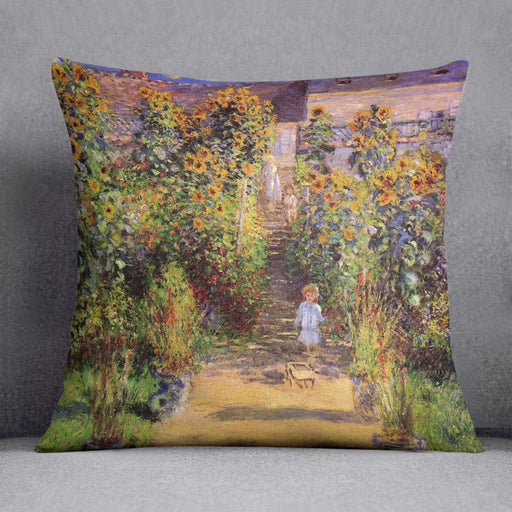 Seine bank at Vetheuil by Monet Cushion