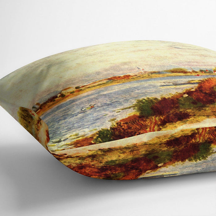 Seine in Argenteuil by Renoir Cushion