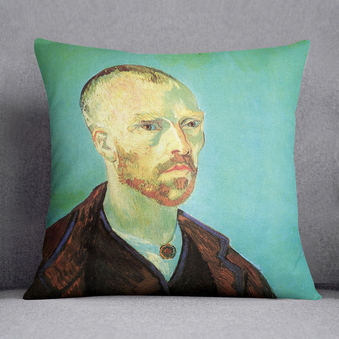 Self-Portrait Dedicated to Paul Gauguin by Van Gogh Cushion