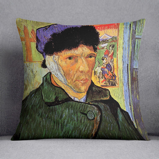 Self-Portrait with Bandaged Ear by Van Gogh Cushion