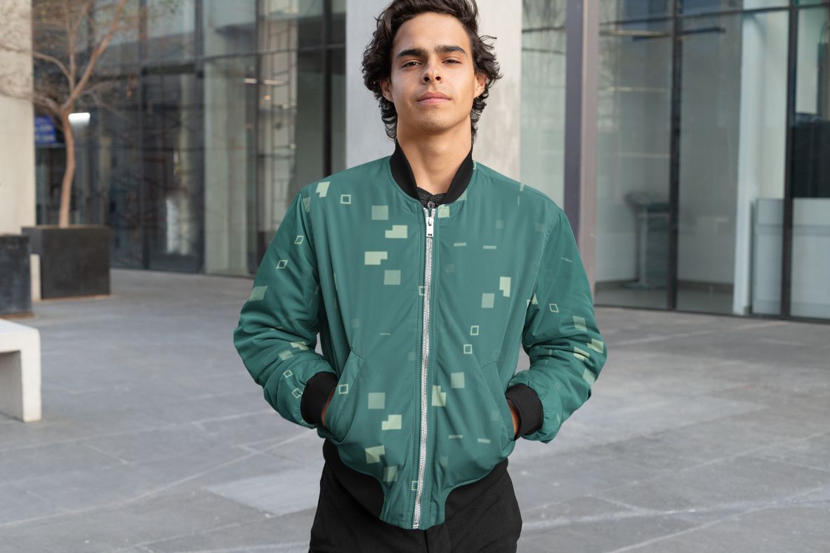 Simple Geometric Pattern 3 gr Poster Bomber Jacket