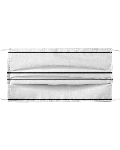Simple Lines Pattern bw Poster Mask