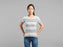 Simple Lines pattern bw poster Classic Sublimation Women's T-Shirt