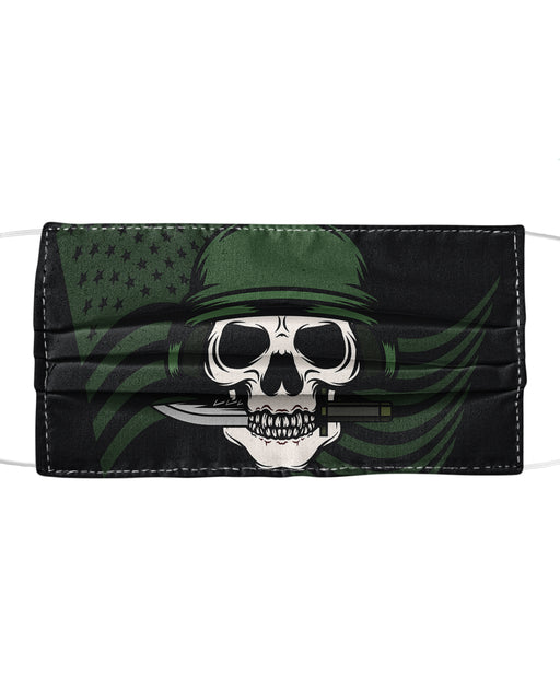 Skull With Bayonet Background Mask