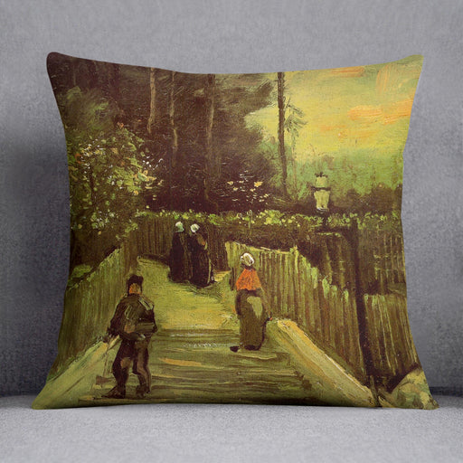Sloping Path in Montmartre by Van Gogh Cushion