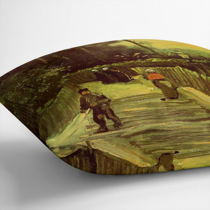 Sloping Path in Montmartre by Van Gogh Cushion