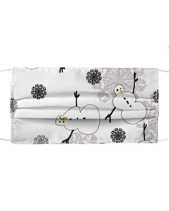 Snowman Pattern Poster Mask