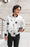Snowman Pattern Poster Bomber Jacket