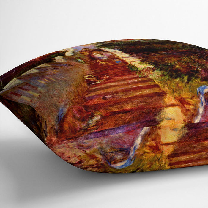 Stairs in Algier by Renoir Cushion