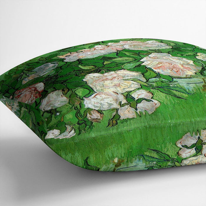 Still Life Pink Roses by Van Gogh Cushion