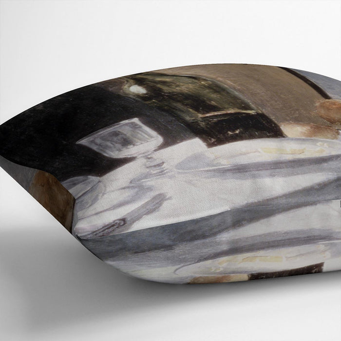 Still Life With Bottles by Monet Cushion