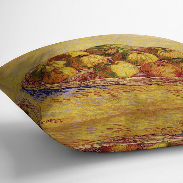 Still Life with Basket of Apples by Van Gogh Cushion