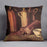 Still Life with Four Stone Bottles Flask and White Cup by Van Gogh Cushion