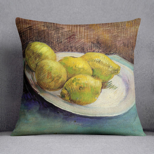 Still Life with Lemons on a Plate by Van Gogh Cushion