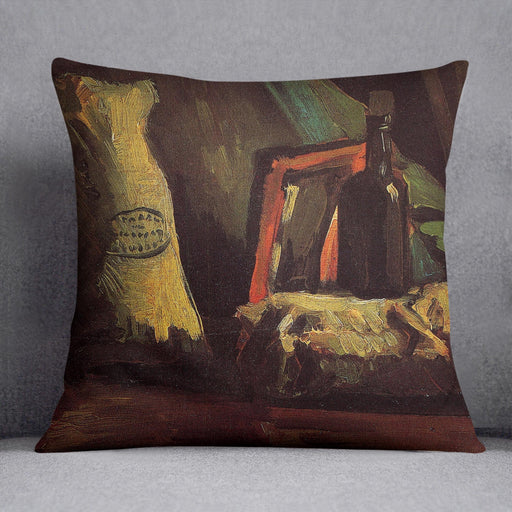 Still Life with Two Sacks and a Bottl by Van Gogh Cushion