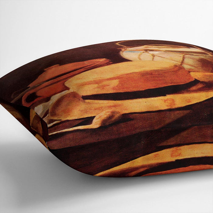 Still Life with Yellow Straw Hat by Van Gogh Cushion