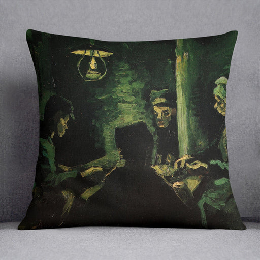 Study for The Potato Eaters by Van Gogh Cushion