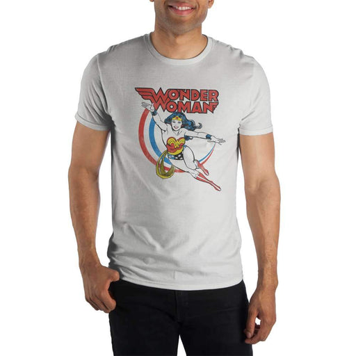 Wonder Woman Flying Powers Women's White T-Shirt Tee Shirt Gift