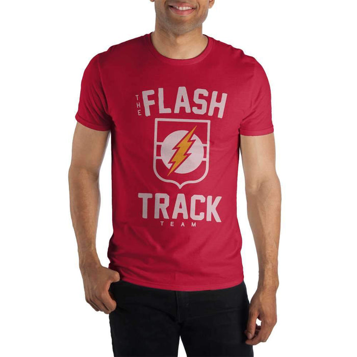 The Flash Track Team Logo Men's Red T-Shirt Tee Shirt