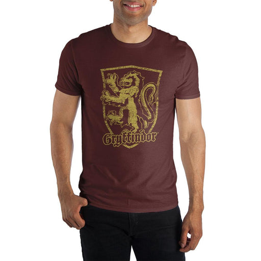 Harry Potter Gryffindor Logo Men's Burgundy T-Shirt