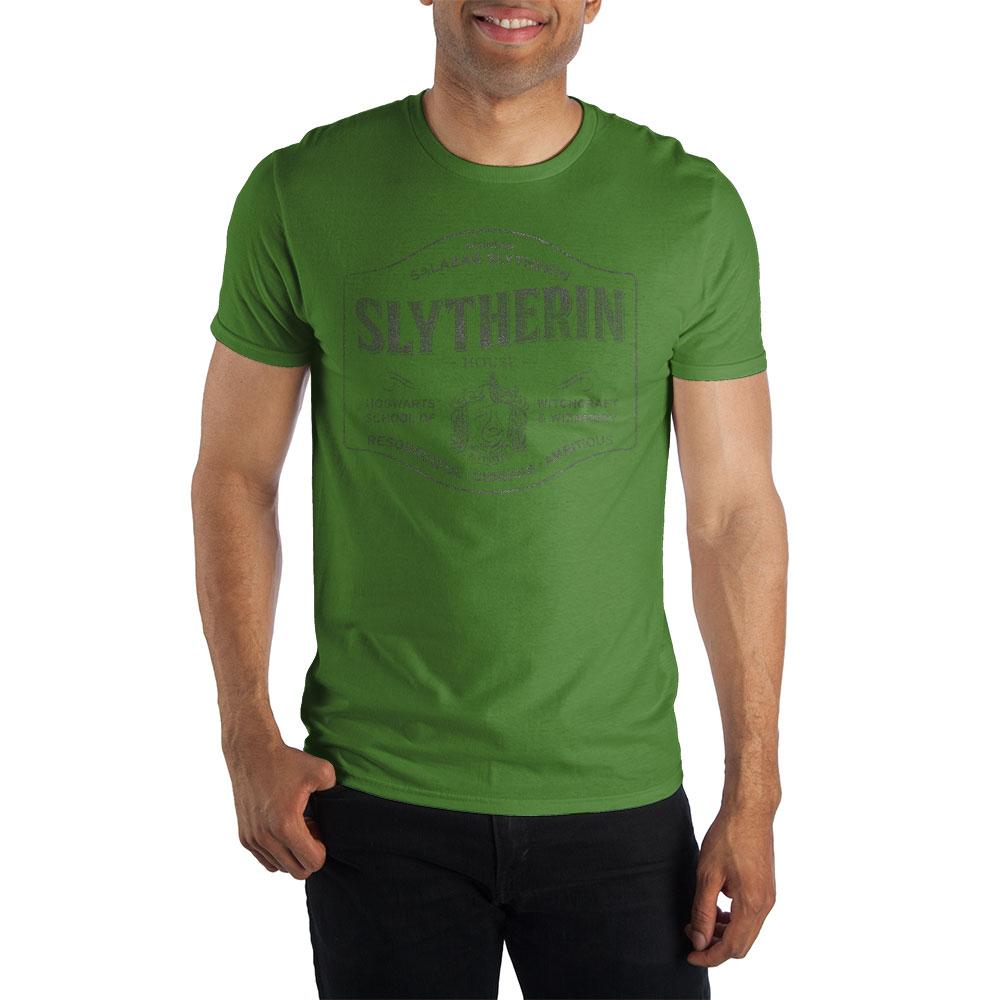 Harry Potter Founder Salazar Slytherin of Slytherin House Hogwarts School of Witchcraft & Wizardry Men's Green T-Shirt