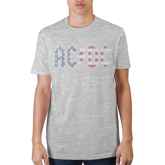 AC/DC Americana Logo Grey T-Shirt