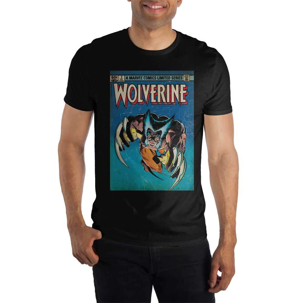 Marvel Comics Limited Series Wolverine Claws Out Men's Black T-Shirt Tee Shirt
