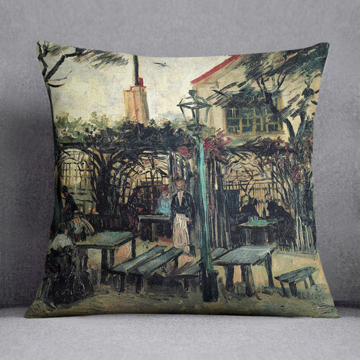 Terrace of a Cafe on Montmartre La Guinguette1 by Van Gogh Cushion