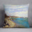 The Beach at Sainte Adresse by Monet Cushion