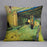 The Railway Bridge over Avenue Montmajour Arles by Van Gogh Cushion