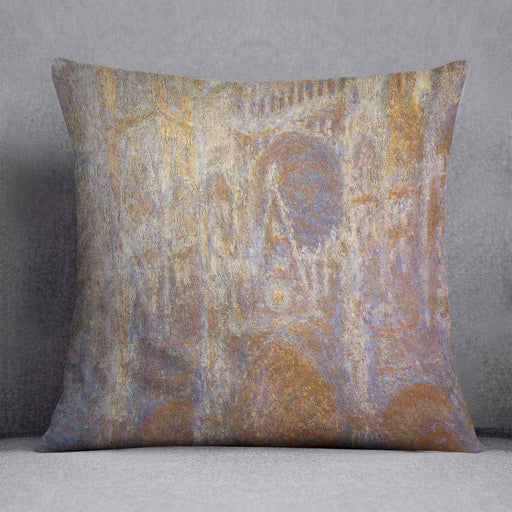 The Rouen Cathedral West facade by Monet Cushion