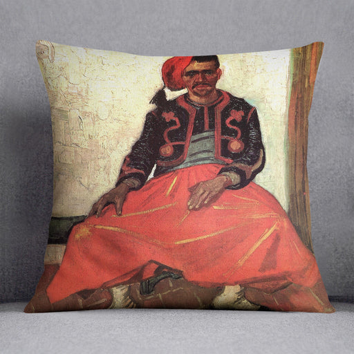 The Seated Zouave by Van Gogh Cushion