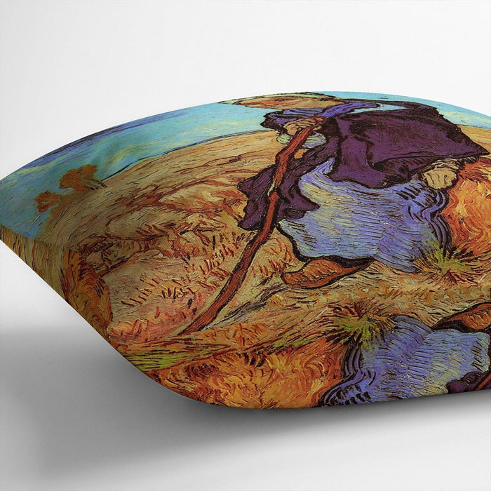 The Shepherdess after Millet by Van Gogh Cushion