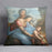 The Virgin and Child with St Anne by Da Vinci Cushion