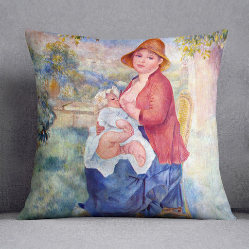 The child at the chest maternity by Renoir Cushion