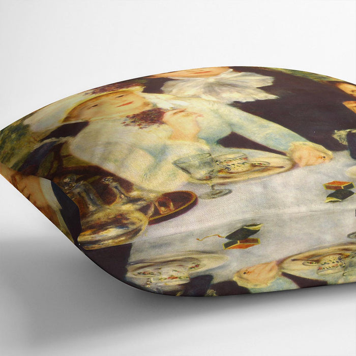 The end of the breakfast by Renoir Cushion