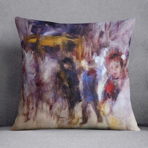 The place Clichy Detail by Renoir Cushion