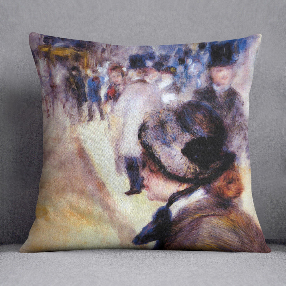 The place Clichy by Renoir Cushion